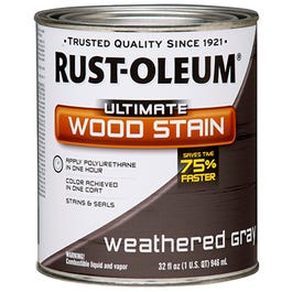 Ultimate Wood Stain, Weathered Gray, 1-Qt.