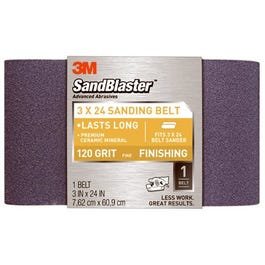 Sandblaster 3 x 24-In. 120-Grit Power Sanding Belt