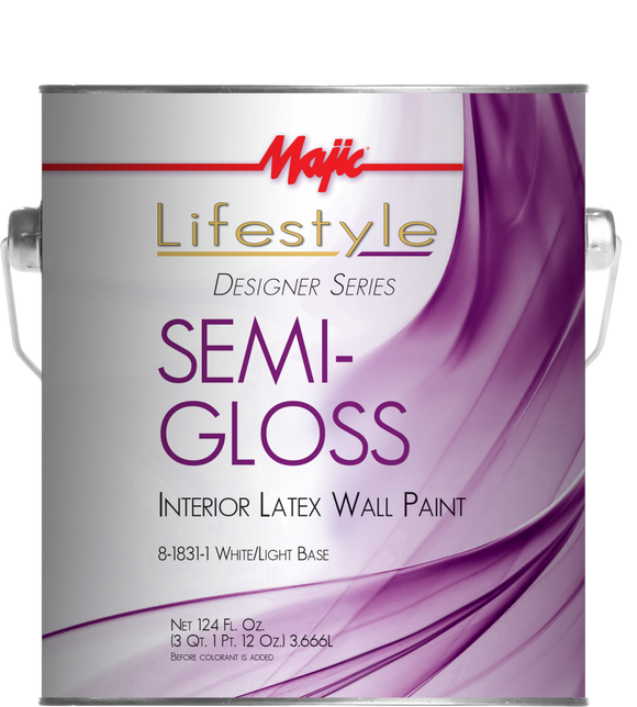 Yenkin Majestic Interior Semi-Gloss Medium Tint Base 1 Gallon (1 Gallon, Semi-Gloss Medium Tint)