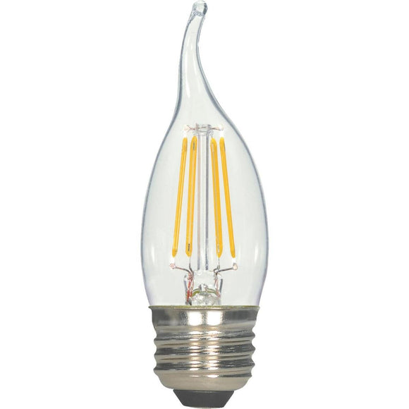 Satco 40W Equivalent Warm White CA11 Medium LED Decorative Light Bulb
