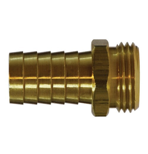 AMC® Straight Male End Hex Adapter Brass