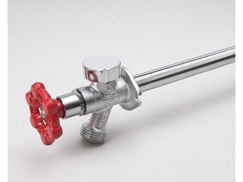 B & K Industries  Chrome Plated Brass 1/2-in MIP x 3/4-in MHT Anti-Siphon 10-in Frost Free Sillcock