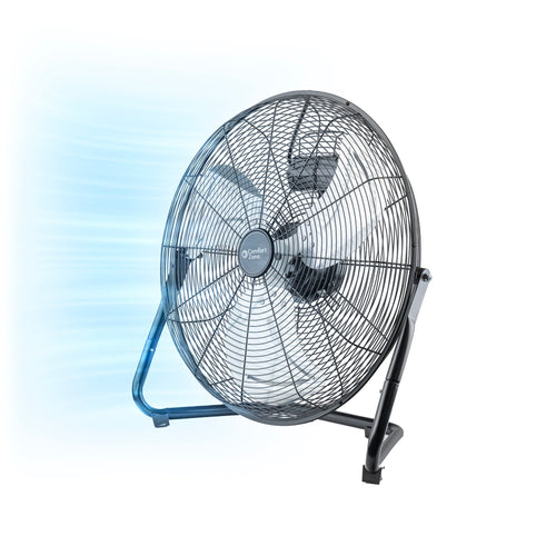 Comfort Zone 20 3-Speed Floor Fan with 360-Degree Adjustable Tilt