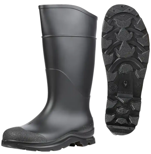 Servus PVC Plain Toe Men's Work Knee Boots Black 16