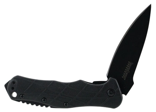 Kershaw 1987 RJ Tactical 3.0 3 Drop Point Plain Black Oxide 8Cr13MoV SS FRN Black Handle Folding