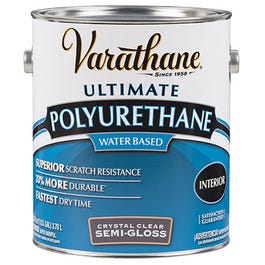 Interior Polyurethane, Water Base, Semi-Gloss, 1-Gallon