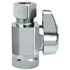 Chrome Straight Stop Valve, 3/8 x 3/8-In.