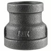 B & K Industries Black Reducing Coupling 150# Malleable Iron Threaded Fittings 1 1/2 x 1/2