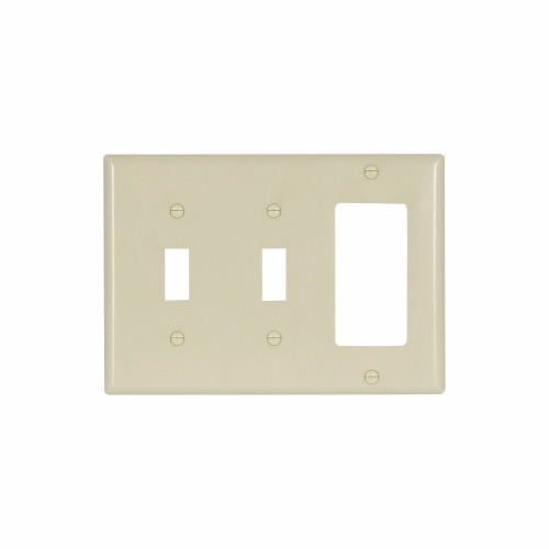 Eaton Cooper Wiring Combination Wallplate, Ivory