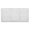 Lomanco Cornice Vent, 8 In L, 16 In W, 65 Sq-Ft Net Free Ventilating Area, Aluminum, White