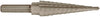 Century Drill And Tool Step Drill 13 Steps #1 1/8″-1/2″ Hss Zirconium Coated Step Depth 1/8″ Shank 1/4″