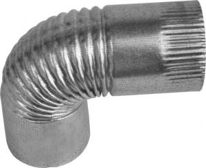 Gray Metal 4-30-302C Galvanized Corrugated Elbow, 4