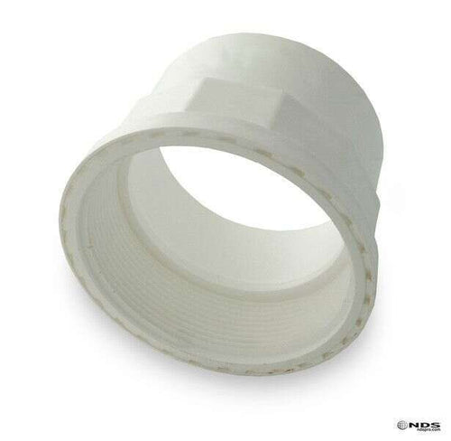 NDS 4 PVC Female Adapter Hub x FPT Solvent Weld Fitting