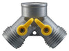 Nelson Dual-Valve Adaptor Metal