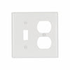 Eaton Cooper Wiring Combination Wallplate, White, Toggle