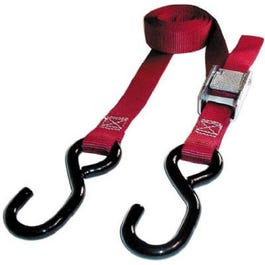 Cam Buckle Tie Down, 6-Ft., 2-Pk.