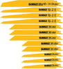 Dewalt Bi-Metal Reciprocating Saw Blade Kits 12-Piece