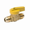 Gas Ball Valve, Brass, Flare x Flare, Brass, 3/8 x 3/8-In.