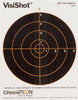 Champion Targets 45802 VisiShot Interactive Paper 8.50 x 11 Bullseye White Target Paper w/Black Target & Orange Accents 10 Per Pack