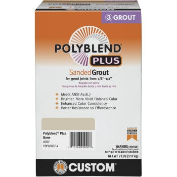 Custom Building Products Polyblend®Plus Sanded Grout (25 lbs, Delorean Gray)