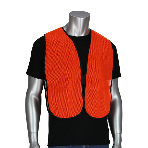 SAFETY WORKS Hi-Visibility Mesh Safety Vest