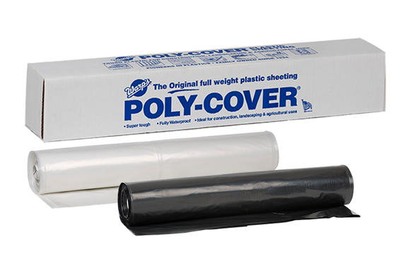 Warp Brothers Poly-Cover® Genuine Plastic Sheeting 9' x 400 ft. 1 ml (9' x 400' x 1 Mil, Clear)