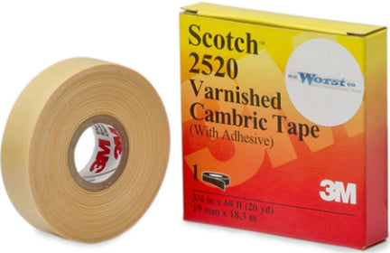 CAMBRIC TAPE VARNISHED 3/4 X60