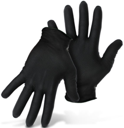 GLOVE NITRILE DISPOSABLE 8 MIL BK LG