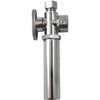 Keeney 1/2 FIP x 3/8 OD Chrome-Plated Brass Quarter Turn Angle Valve with Water Hammer Arrestor