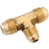 Anderson Metals 3/8 In. x 1/2 In. Brass Forged Flare Reducing Tee