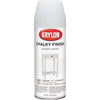 Krylon CHALKY FINISH 12 Oz. Ultra Matte Chalk Spray Paint, Classic White