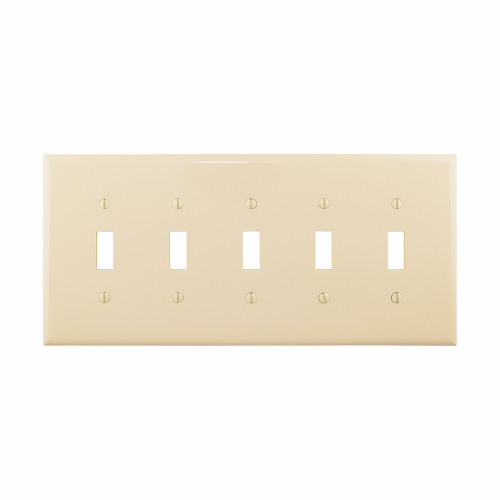 Eaton Cooper Wiring Toggle Wallplate, Ivory