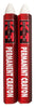 K-T Industries White Permanent Crayon 2 Pk