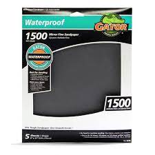 Gator waterproof sanding sheets 1500 Grit