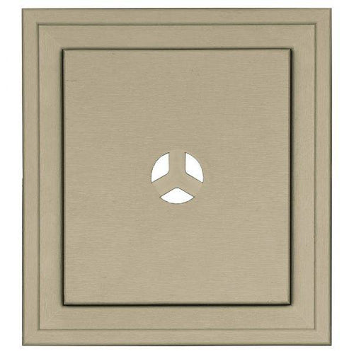 Builders Edge Scallop Mounting Block, 7 x 8, White